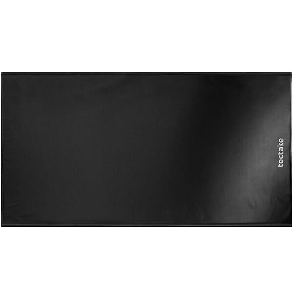 TECTAKE - Tapis de sol pour garage noir antidérapant imperméable avec raclette 5,5 x 2,4 m extraction télescopique nettoyage facile - large