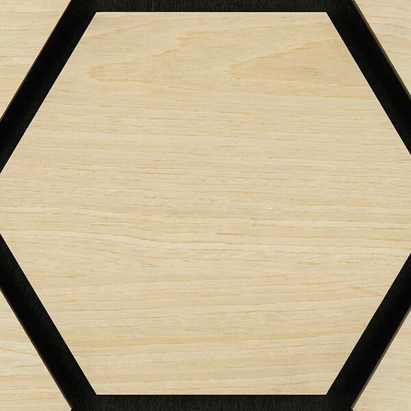 TECTAKE - Lot 6 panneaux acoustiques en mdf en placage bois chêne clair 76 x 62 cm découpables - large