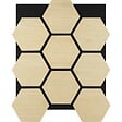TECTAKE - Lot 4 panneaux acoustiques en mdf chêne clair effet bois absorption acoustique efficace mur - vignette