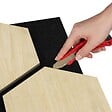 TECTAKE - Lot 4 panneaux acoustiques en mdf chêne clair effet bois absorption acoustique efficace mur - vignette