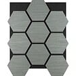 TECTAKE - Lot 6 panneaux acoustiques aspect bois en mdf placage bois véritable chêne gris clair 76 x 62 x 1,8 cm - vignette