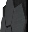 TECTAKE - Lot 4 panneaux acoustiques mdf en feutre nid abeilles absorption bois chêne noir 60x60 cm - vignette