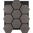 TECTAKE - Lot 4 panneaux acoustiques en mdf en chêne gris 76x62x1,8 cm panneaux absorbants - vignette