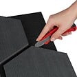 TECTAKE - Lot 6 panneaux acoustiques en mdf chêne noir absorption en feutre nid dabeille - vignette