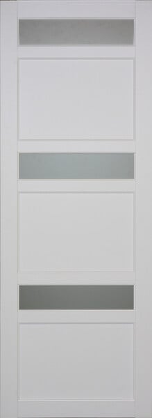GD MENUISERIES - Porte Coulissante izi blanc Vitrée H204 x L73 cm - large