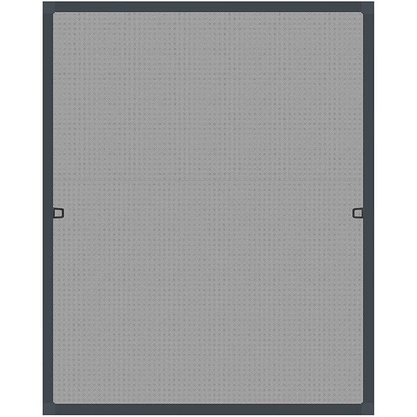 TECTAKE - Moustiquaire avec cadre en aluminium pour fenêtres gris anthracite - large