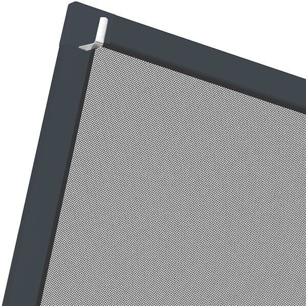 TECTAKE - Moustiquaire avec cadre en aluminium pour fenêtres gris anthracite - large