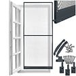 TECTAKE - Moustiquaire avec cadre en aluminium pour portes, 210 x 95 cm gris anthracite - vignette