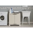 ARTPLAST - Armoire Exterieur Interieur Beige 70 x 47 x 97cm Charge 50kg max - Armoire Garage Buanderie Terrasse Jardin - vignette