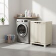 ARTPLAST - Armoire Exterieur Interieur Beige 70 x 47 x 97cm Charge 50kg max - Armoire Garage Buanderie Terrasse Jardin - vignette