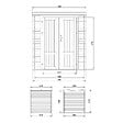 TIMBELA - Abri de Jardin en Bois 3,53 m² TIMBELA M309F1 - vignette