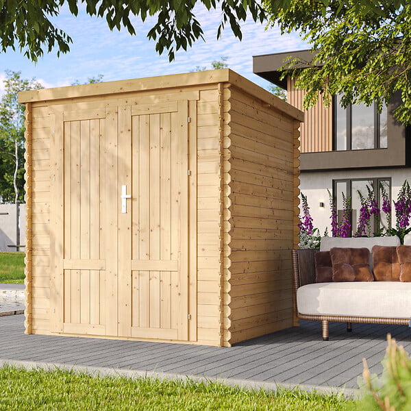 TIMBELA - Abri de Jardin en Bois 3,53 m² TIMBELA M309F1+M309G - large