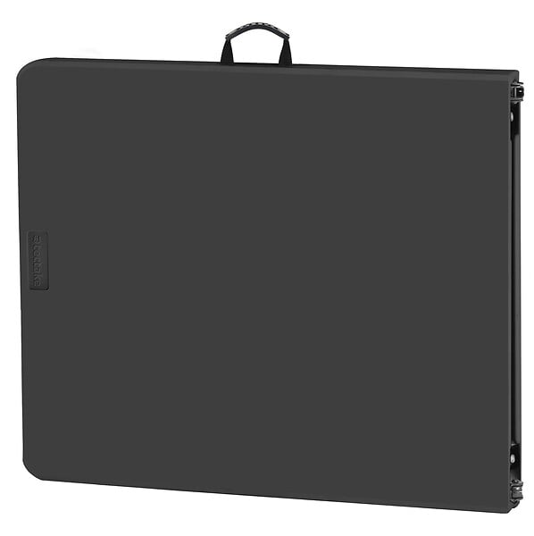 TECTAKE - Table de camping pliable gris anthracite avec poignée de transport résistante aux intempéries 180 x 70 x 74 cm - large