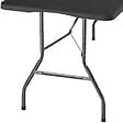 TECTAKE - Table de camping pliable gris anthracite avec poignée de transport résistante aux intempéries 180 x 70 x 74 cm - vignette