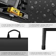 TECTAKE - 8 Places ensemble de table de camping pliable résistant aux intempéries gris anthracite compact verrouillage sécurité - vignette