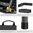 TECTAKE - 2 Bancs de camping pliables places gris anthracite compact serrure sécurité robustes acier thermolaqué et plastique 180 x 27,5 x 42 cm - vignette