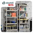 VOUNOT - Etagères de rangement charge lourde robuste à 5 niveaux 90x40x180cm - vignette