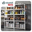 VOUNOT - Etagères de rangement charge lourde robuste à 5 niveaux 70x30x150cm - vignette