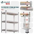VOUNOT - Etagères de rangement charge lourde robuste à 5 niveaux 70x30x150cm - vignette