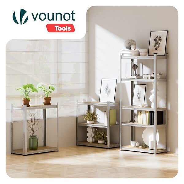 VOUNOT - Etagères de rangement charge lourde robuste à 5 niveaux 70x30x150cm - large