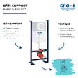 GROHE - Bâti support RAPID SL pour WC GROHE 39145000 mur porteur - hauteur 1,13 m - vignette