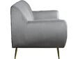 HABITAT ET JARDIN - Canapé fixe en velours "Evans" - 195 x 84 x 82 cm - 3 places - Gris - vignette