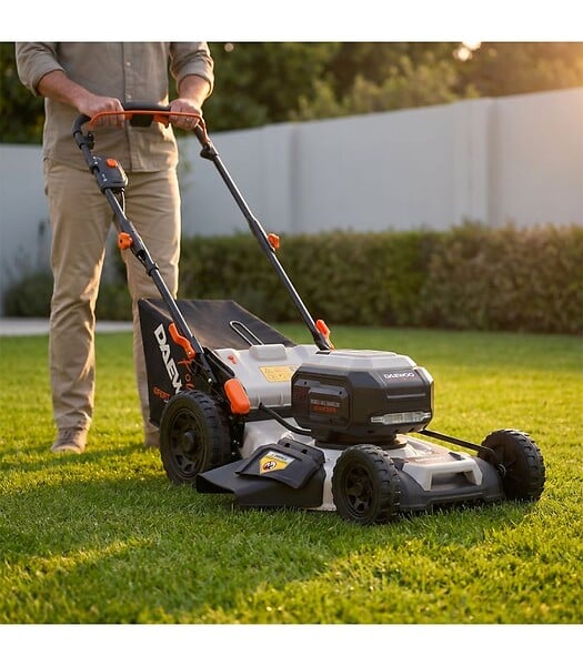 DAEWOO - Tondeuse sans fil 62V DAEWOO, lame 56 cm, batterie 8Ah et chargeur - DALLM62-22SP-K1 - large