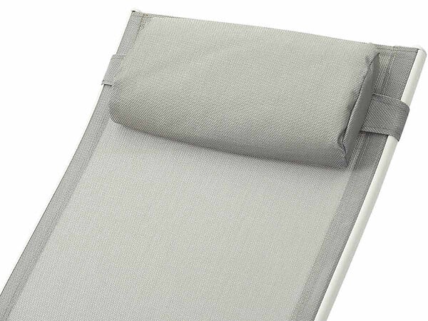 HABITAT ET JARDIN - Bain de soleil en aluminium "Beauty" - Phoenix - Gris - Lot de 2 - large