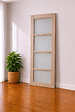 GD MENUISERIES - Porte Coulissante en hetre 4 vitrages H204 X L63 cm - vignette