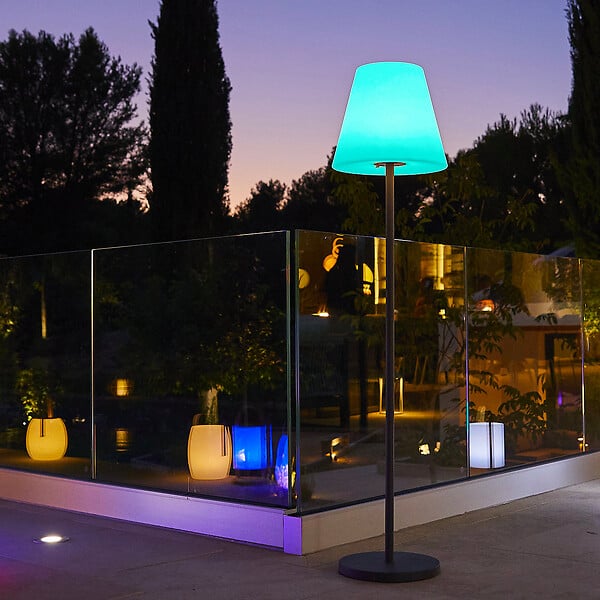 LUMISKY - Lampadaire d'extérieur sans fil STANDY RGB H150cm - large