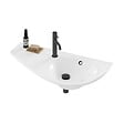 RAVAK - Lavabo asymétrique gain de place Ravak Avocado Comfort 85 x 45 cm, blanc (AVUM01L) - vignette