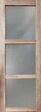 GD MENUISERIES - Porte Coulissante bois Frake Vitrée H204 x L83 cm, serrure condamnation - vignette