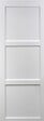 GD MENUISERIES - Porte Coulissante Korya Blanc 3 panneaux H204 x L83 cm, Galandage, kit de finition - vignette