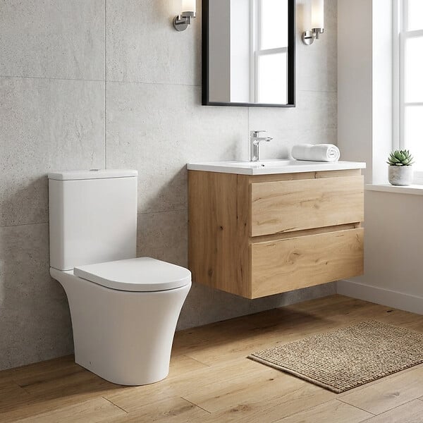 SWISS AQUA TECHNOLOGIES - WC à poser sans bride, avec abattant softclose - remplissage par le bas (SATBRE030RREXVP) - large