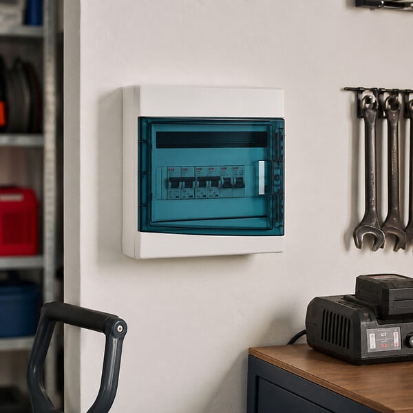 IDE - ABB Coffret MISTRAL65H 1x4 M étanche IP65 porte transparente pour 4 modules - large