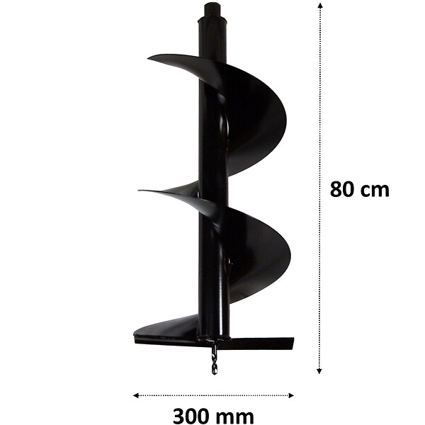 GT GARDEN - Mèche Ø 300 mm pour tarière thermique - large