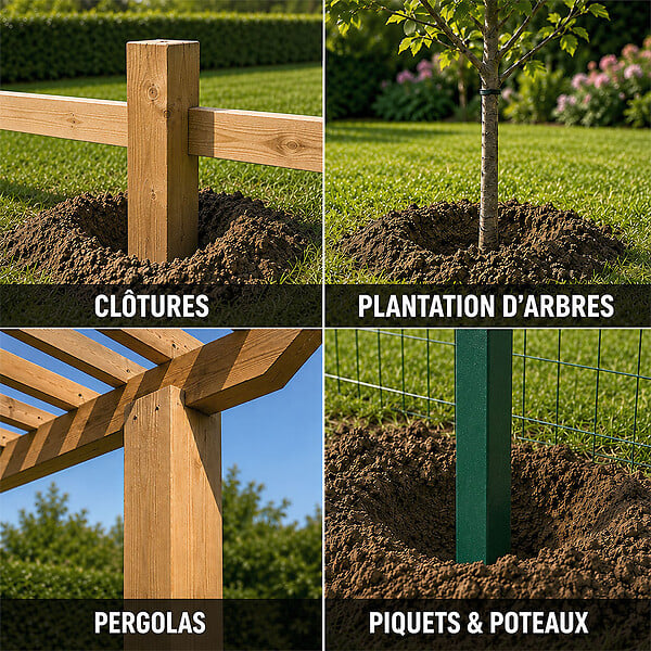 GT GARDEN - Mèche Ø 40 mm pour tarière thermique - large