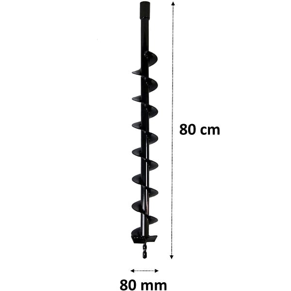 GT GARDEN - Mèche Ø 80 mm pour tarière thermique - large