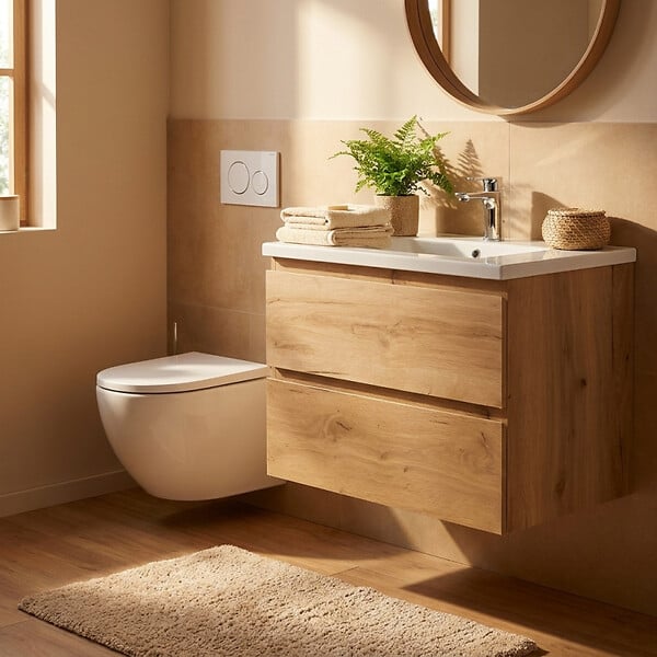 SWISS AQUA TECHNOLOGIES - WC suspendu sans bride et fixations invisibles, abattant frein de chute (SAT67010RREXP) - large