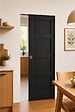 GD MENUISERIES - Porte Coulissante Telia noir 4 panneaux H204 x L73 cm, Galandage - vignette