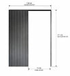 GD MENUISERIES - Porte Coulissante bois Frake Vitrée H204 x L73 cm, Galandage - vignette