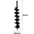 SURICUT - Mèche SEMI-PROFESSIONNELLE Ø 150 mm pour tarière thermique - vignette