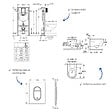 GROHE - Grohe Pack WC suspendu sans bride Essence + abattant + plaque chromée + bâti Grohe - vignette