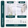 VOUNOT - Lot de 2 Store enrouleur jour nuit double 90x150cm Blanc - vignette