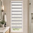 VOUNOT - Store enrouleur jour nuit double 45x150cm Gris - vignette