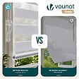 VOUNOT - Lot de 2 Store enrouleur jour nuit double 55x150cm Blanc - vignette