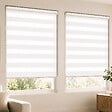 VOUNOT - Lot de 2 Store enrouleur jour nuit double 100x150cm Blanc - vignette