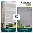 VOUNOT - Lot de 2 Store enrouleur jour nuit double 100x150cm Blanc - vignette