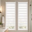 VOUNOT - Lot de 2 Store enrouleur jour nuit double 45x150cm Blanc - vignette