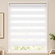 VOUNOT - Store enrouleur jour nuit double 80x150cm Blanc - vignette